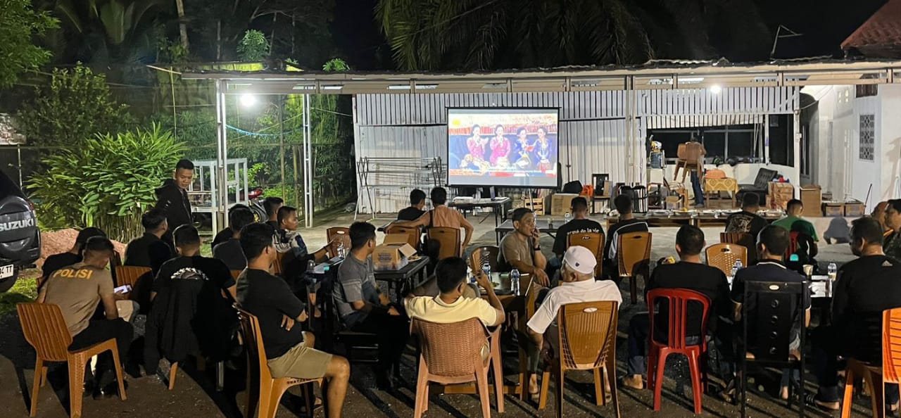 Polres Sarolangun Gelar Nobar Wayang Kulit Lakon Tumure Wiji Sejati Kesatria Sejati, Cerdas dan Sakti