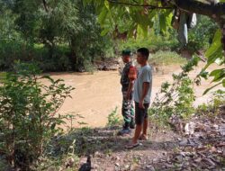 Babinsa Serda Hendrawadi Patroli wilayah, Waspada Bencana Alam, Banjir dan longsor