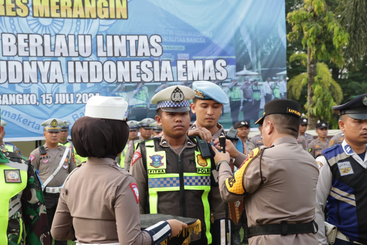 Polres Merangin Gelar Apel Pasukan Dalam Rangka Ops Patuh Siginjai 2024 