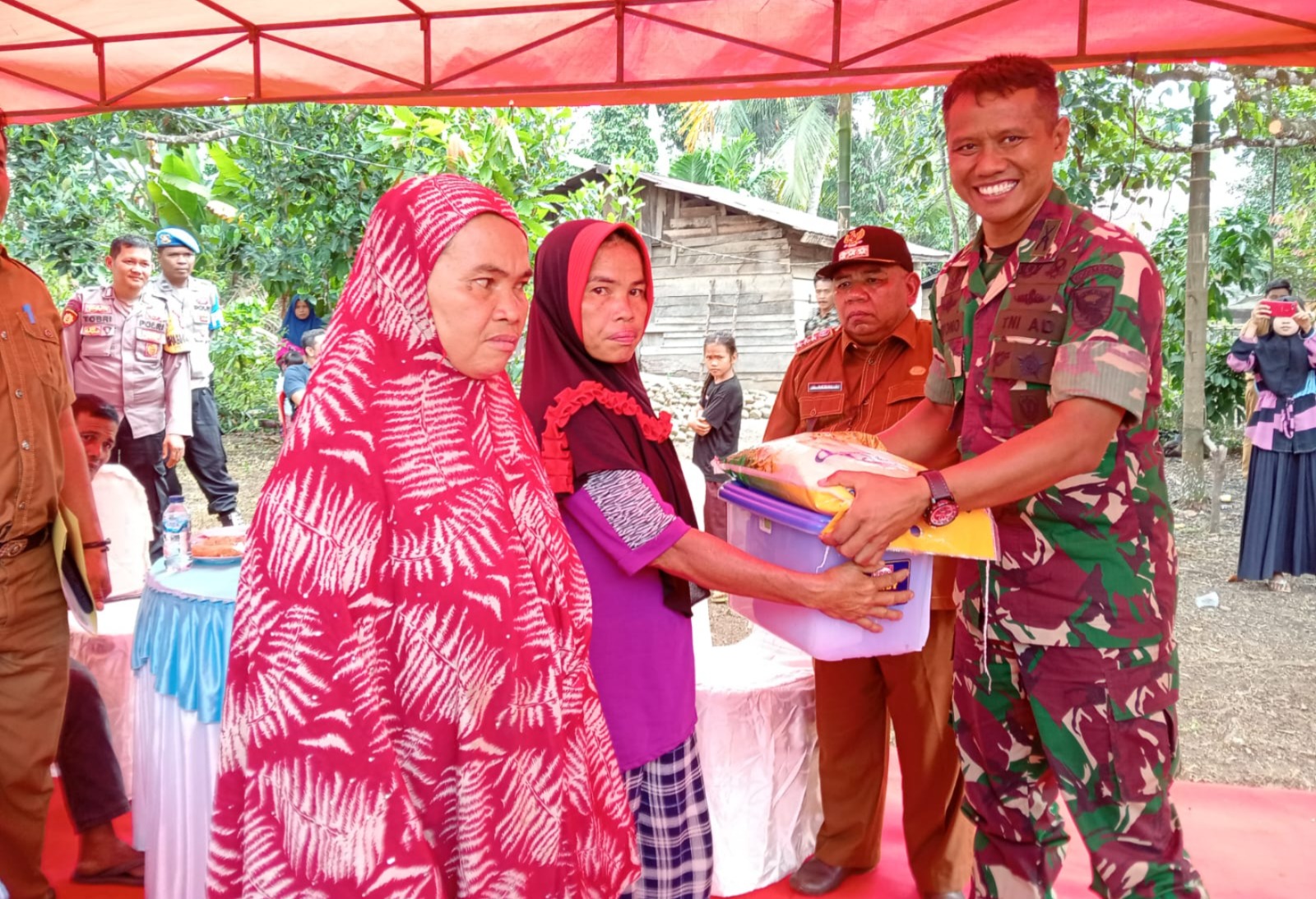 Dandim 0420/Sarko Pimpin Langsung Peletakan Batu Pertama Program RTLH