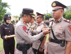 AKBP Budi Prasetya Pimpin Upacara Serah terima beberapa Jabatan di Polres Sarolangun