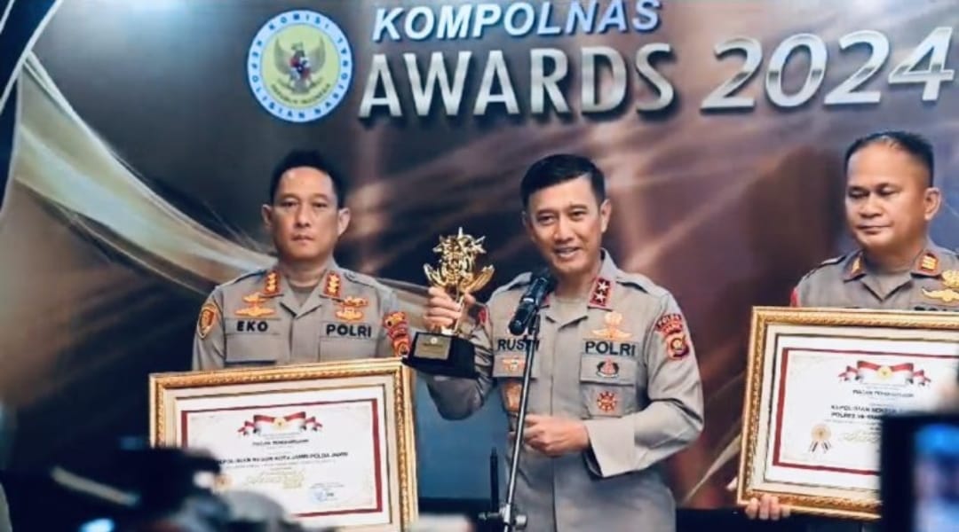 Polsek Pamenang Polres Merangin Turut Terima Penghargaan Kompolnas Awards 2024, Kategori Polsek Terbaik Kelompok B