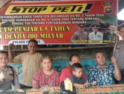 Waka Polsek Pelepat Polres Bungo sampaikan Edukasi Tentang Larangan Aktivitas PETI