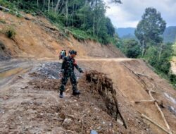 Babinsa Koramil 420-01/Batang Asai Lakukan Patroli Bencana Alam 