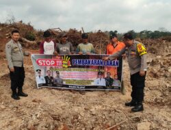 Jajaran Polsek Pelepat Polres Bungo Laksanakan Giat Sosialisasi STOP KARHUTLA Pada Masyarakat