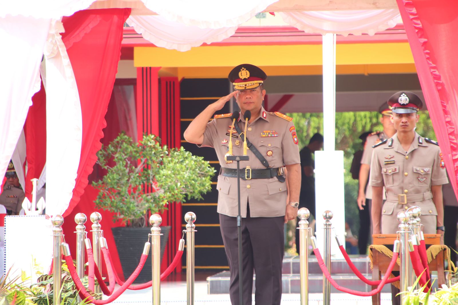 Wakapolda Kepri Brigjen Pol Asep Safrudin Pimpin Upacara Pembukaan Pendidikan Pembentukan Bintara POLRI Gelombang II Tahun Anggaran 2024 di SPN Tanjung Batu Polda Kepri