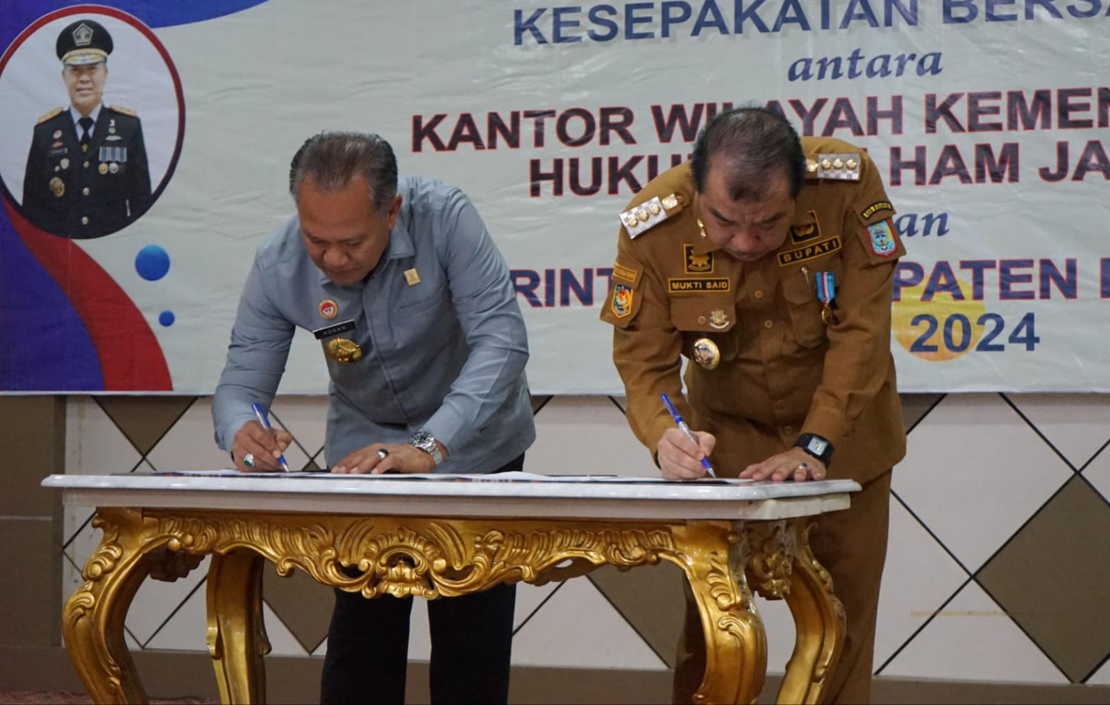 Kemenkumham Jambi MoU dengan Pemkab MeranginTermasuk Over Kapasitas dan Pengelolaan Lapas Kelas II B Bangko