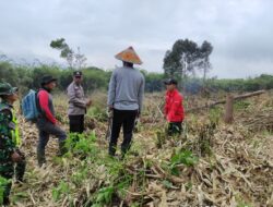 Babinsa, Bhabinkamtibmas dan Manggala Agni Laksanakan Patroli Terpadu Pencegahan Karhutla