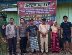 Sambut Hari Sungai Nasional,Kapolsek Pelepat Polres Bungo Gelar Sosialisasi Anti PETI Bersama Camat dan Masyarakat 