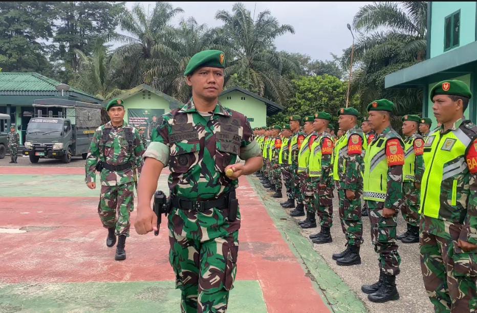 Apel Gelar Pasukan Pengamanan Pilkada Serentak Tahun 2024, Kodim 0420/Sarko Siap Amankan Proses Demokrasi