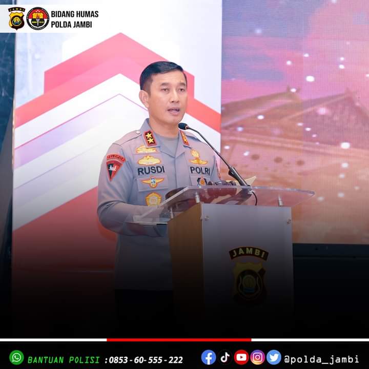 Kapolda Jambi Irjen Pol Rusdi Hartono Membuka Dan Memimpin Kegiatan Rakor Lintas Sektoral Dalam Rangka Pengamanan Pilkada Serentak Tahun 2024 Di Provinsi Jambi