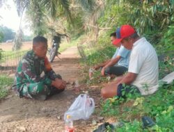 Bincang Santai, Jaga Hubungan Baik Babinsa Komsos Dengan Warga Binaan