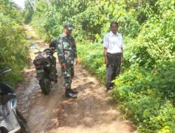 Babinsa Melaksanakan Giat Patroli Karhutla Didesa Binaan