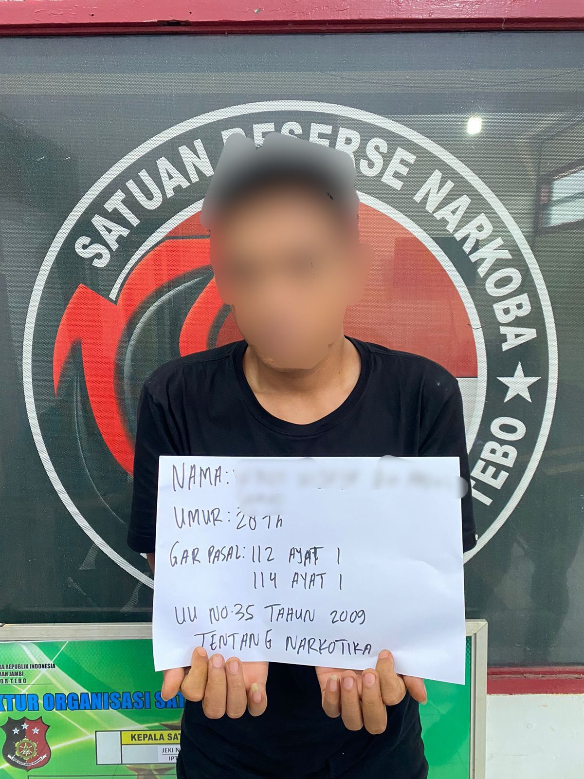 Sat Resnarkoba Polres Tebo Berhasil Tangkap Seorang Kurir Sabu Di Tebo Ulu