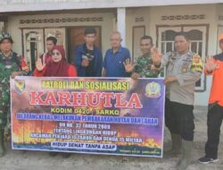 Babinsa Laksanakan patroli dan Sosialisasi kepada warga Masyarakat cegah karhutla wilayah Koramil 420-04/Sarolangun