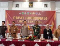 Dandim 0420/Sarko Hadiri Rapat Operasi Mantap Praja Siginjai Pengamanan Pilkada Serentak