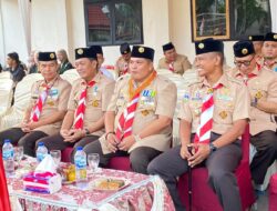 Hadir Dalam Upacara HUT Pramuka Ke-63, Dandim 0420/Sarko Beri Penghargaan