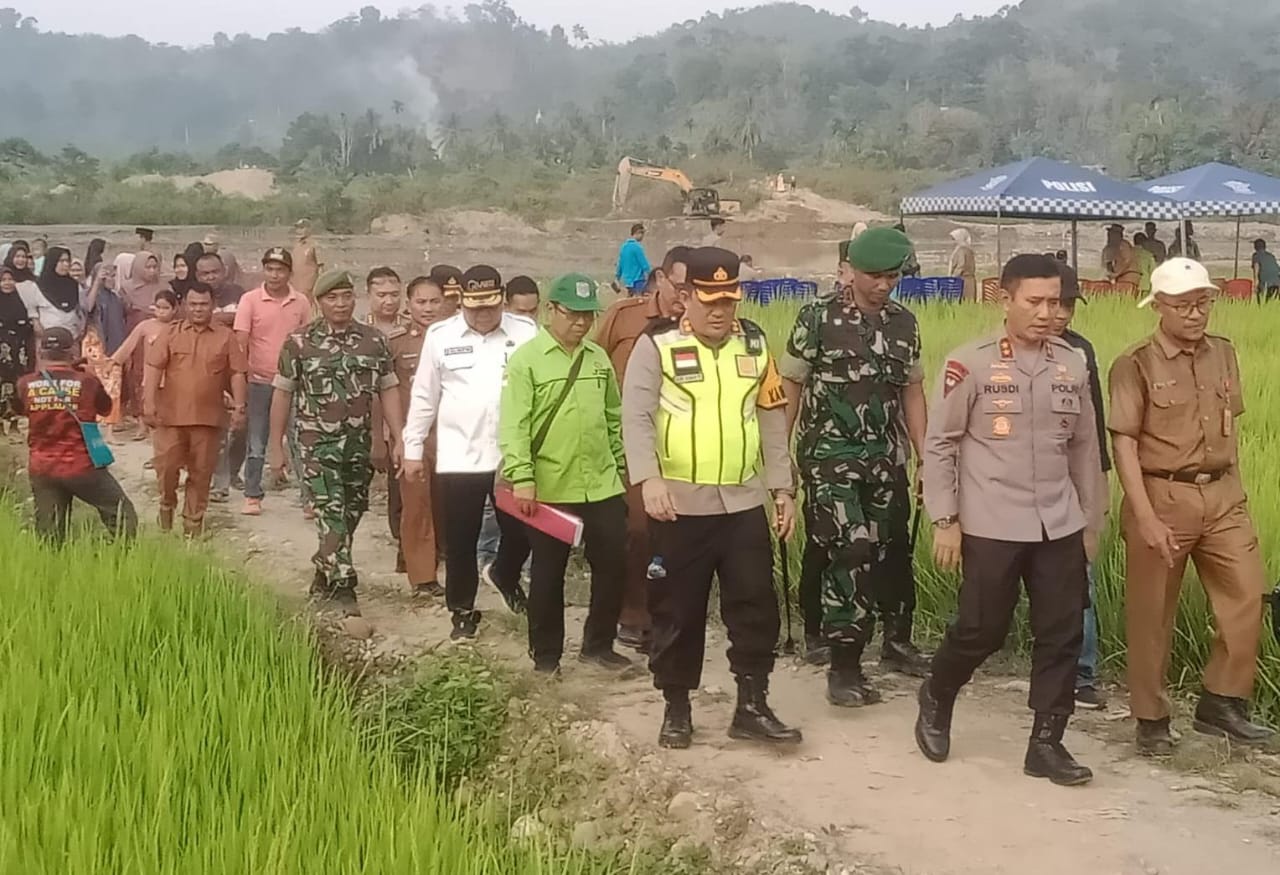 Sinergitas TNI-POLRI, Dandim Sarko Bersama Kapolres Merangin Dampingi Kunjungan Kerja Kapolda Jambi 