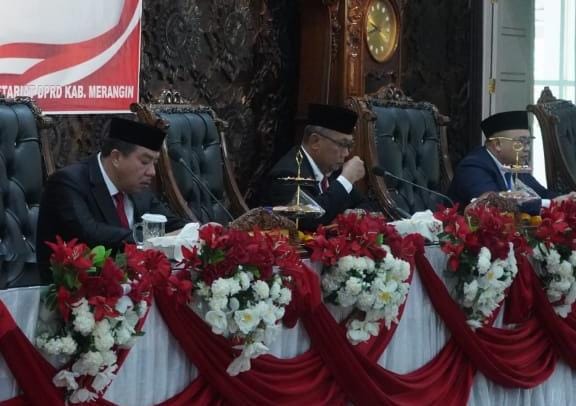 Pj Bupati Merangin Bersama Forkopimda dan OPD, Dengarkan Pidato Kenegaraan Presiden RI Sidang Tahunan MPR RI dan Sidang Bersama DPR RI – DPD RI 2024