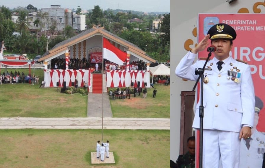 Usai Dinaikan, Merah Putih Langsung Berkibar di Langit Merangin Sukses, Upacara Peringatan Detik-detik Proklamasi Kemerdekaan ke-79 RI