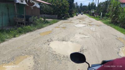 Jalan Keude Keumuneng Belum Merdeka, Pemerhati Sosial Minta Pemkab Aceh Timur Segera Tinjau.