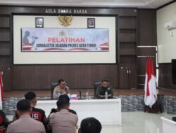 Kapolres Aceh Timur Menutup Kegiatan Pelatihan Jurnalistik Bagi Personel