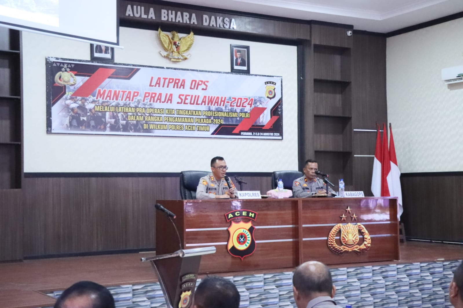 Kesiapan Pengamanan Pilkada 2024, Polres Aceh Timur Menggelar Latpra Ops