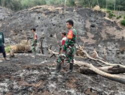 Babinsa Koramil 420-01/bt asai.Ajak Warga Pantau Wilayah Rawan Karhulah. 