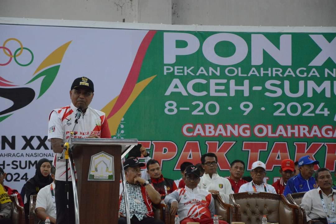 PJ Bupati Aceh Timur Buka Cabang Olahraga Sepak Takraw PON XXI Aceh – Sumut