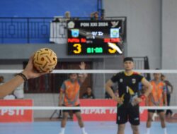 Hari Pertama Pertandingan Sepak Takraw PON XXI Aceh Sumut Lancar