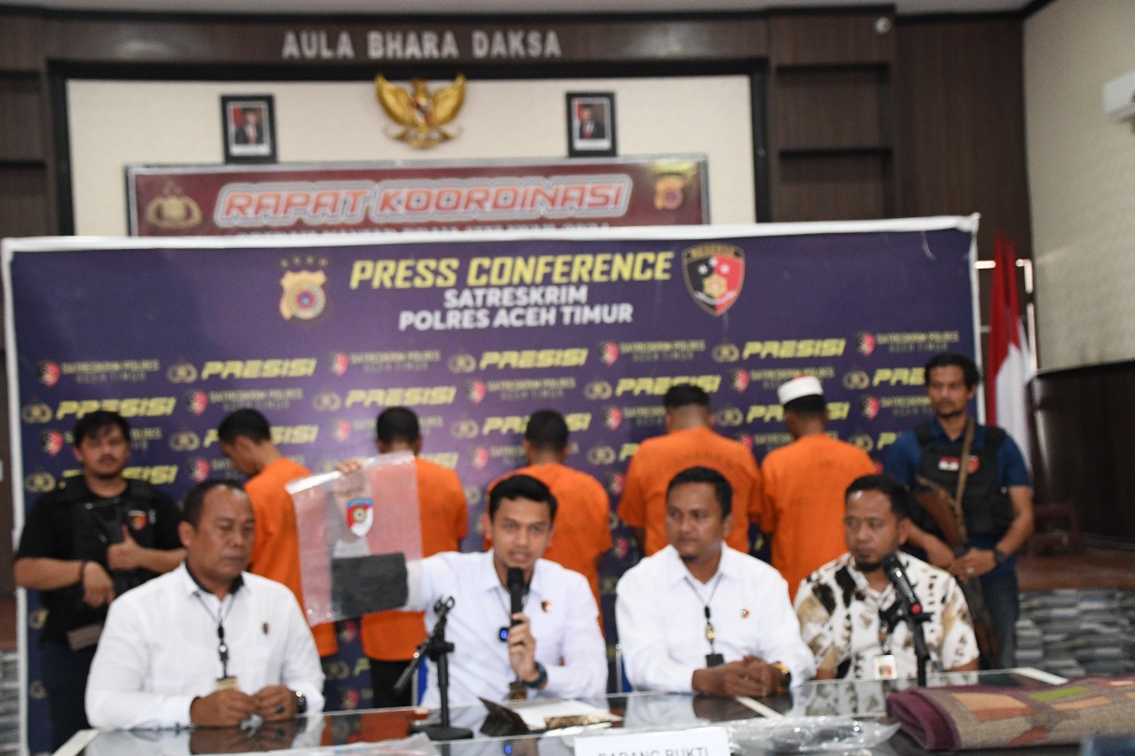 Tim Gabungan Polres Aceh Timur Berhasil Ungkap Pelaku Tindak Pidana Penculikan