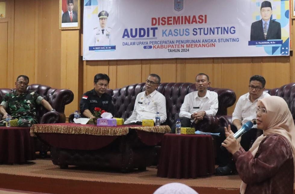 Sebanyak 11 Balita Stunting dan Dua Ibu Hamil KEK TPPS Merangin Gelar Audit Stunting Semester Pertama 2024