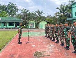 Dandim 0420/Sarko Ambil Apel menekankan pentingnya kedisiplinan dan tanggung jawab dalam menjalankan tugas.