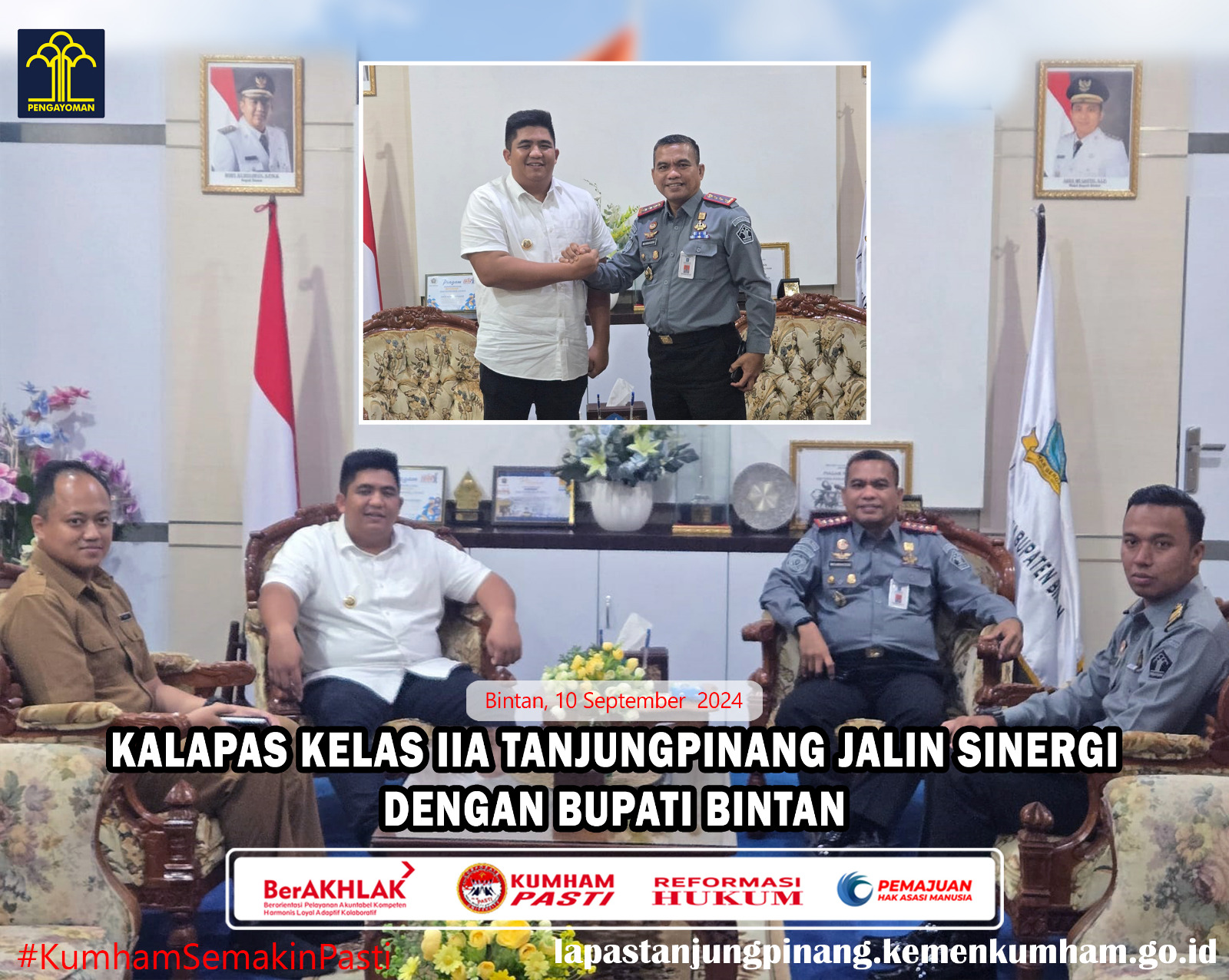 KALAPAS KELAS IIA TANJUNGPINANG JALIN SINERGI DENGAN BUPATI BINTAN