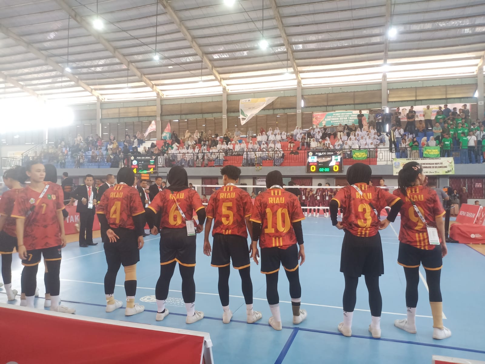 Semifina Tim Regu Event Putra , Putri Sepak Takraw PON XXI