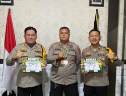 Raih medali Perak Personil Polres Merangin Ajang Karate Sumatera Open Piala Dandim 0416/Bute Open Festival Shokaido 2024.