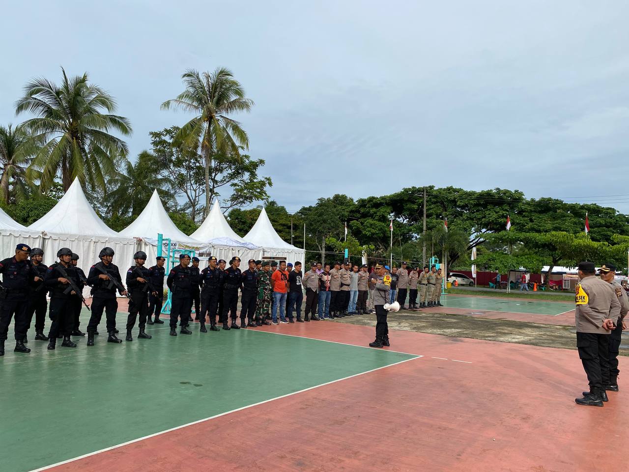 Polres Aceh Timur Tingkatkan Pengamanan Laga Semi Final Sepak Takraw PON XXI