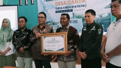 Koto Baru Dicanangkan Jadi Desa Cantik Desa Cinta Statistik Perdana di Kabupaten Merangin