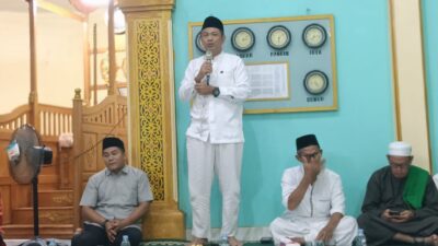 Kapolres Sarolangun Sampaikan Pesan Pilkada Damai Pada Perayaan Maulid Nabi Muhammad SAW di Kelurahan Aur Gading