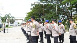 128 Personel Polres Aceh Timur Amankan Pengundian Nomor Urut