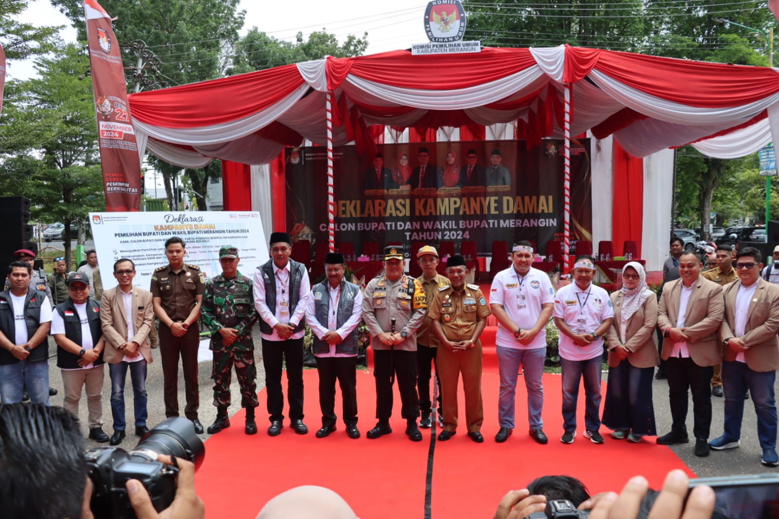 Deklarasi Pemilukada Damai, Kapolres Merangin Ingatkan Tetap Utamakan Keamanan dan Ketertiban 