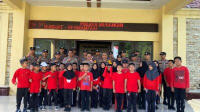 Kapolres Merangin Beri Edukasi untuk Polisi Cilik Sekolah Dasar 02 Merangin 