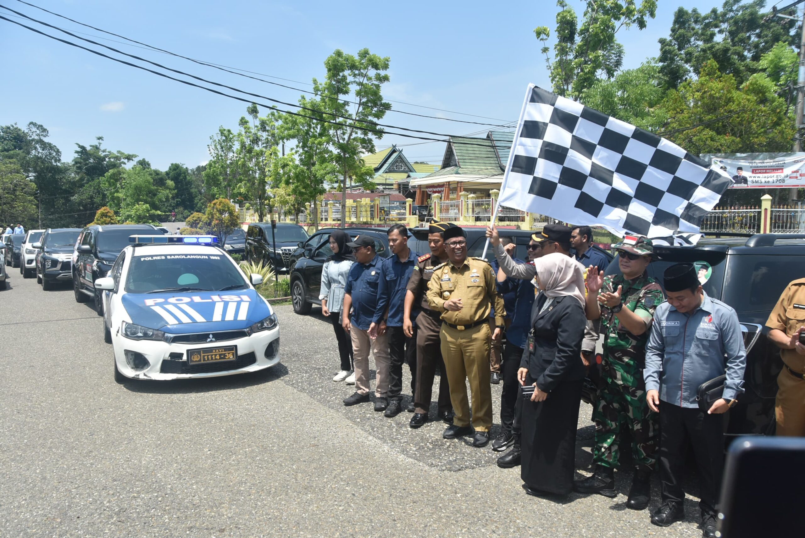 Pabung Kodim 0420/Sarko Mayor CHK Dedi Afrizal Deklarasikan Kampanye Damai pada Pemilihan Bupati dan Wakil Bupati Sarolangun Tahun 2024