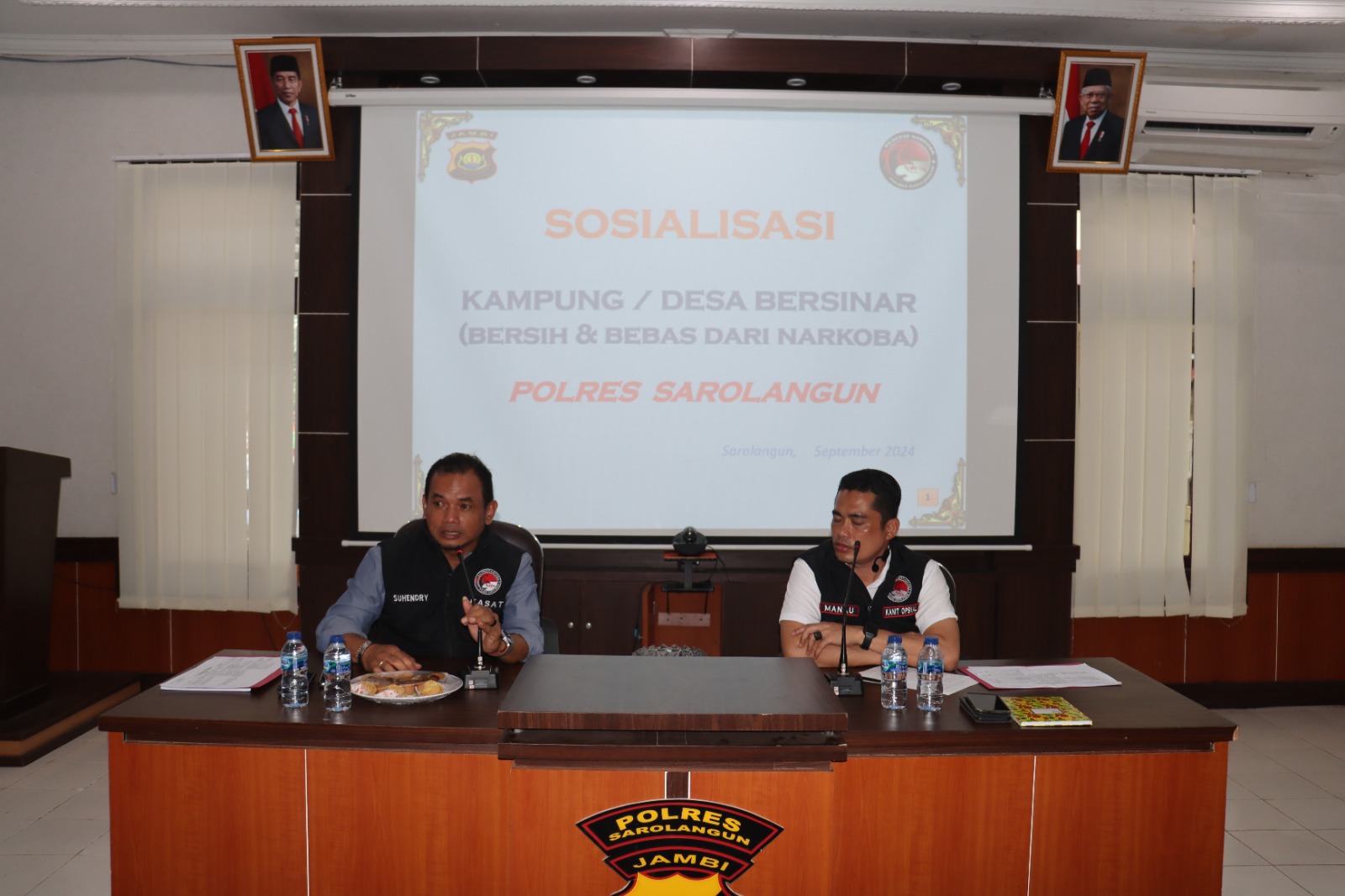 Sat Narkoba Polres Sarolangun Gelar Sosialisasi Kampung Desa Bersinar Bebas Narkoba Tahun 2024