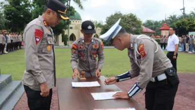 Kapolres Sarolangun katakan sa’at Apel,PTDH menunggu bila Personilnya kedapatan Penyalahgunaan Narkoba