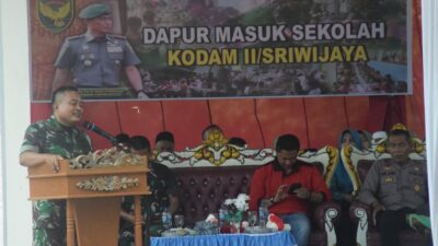 Gizi Sehat Untuk Generasi Muda, Kodim 0420/Sarko Gelar Dapur Masuk Sekolah Di SD Negeri 071/VII