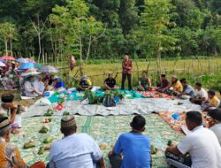 Babinsa Hadiri Musyawarah Dan Doa Bersama Dengan Warga Binaan Menjelang Awal Cocok Tanam Padi Sawah