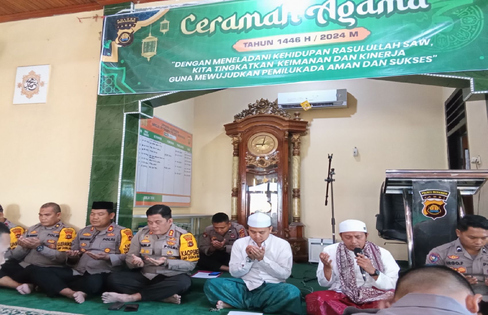 Polres Merangin Laksanakan Maulid Nabi Muhammad Shallallahu Alaihi Wa Sallam Tahun 1446H/2024M