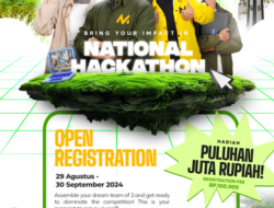 Pendaftaran Impact National Hackathon Diperpanjang Hingga 30 September 2024