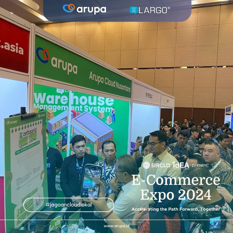 Arupa Cloud Nusantara Mendorong Transformasi Digital dengan Solusi Cloud Computing Terpercaya dari Zettagrid  untuk E-Commerce di E-Commerce Expo 2024